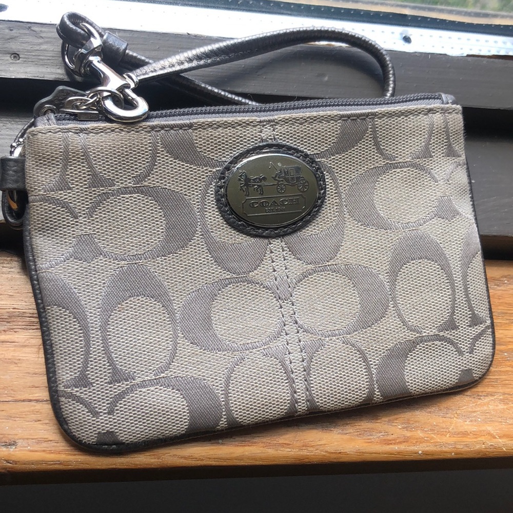 Grey Coach Wristlet